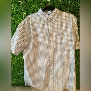 Chap’s by Ralph Lauren Men’s button down short sleeve shirt size Large